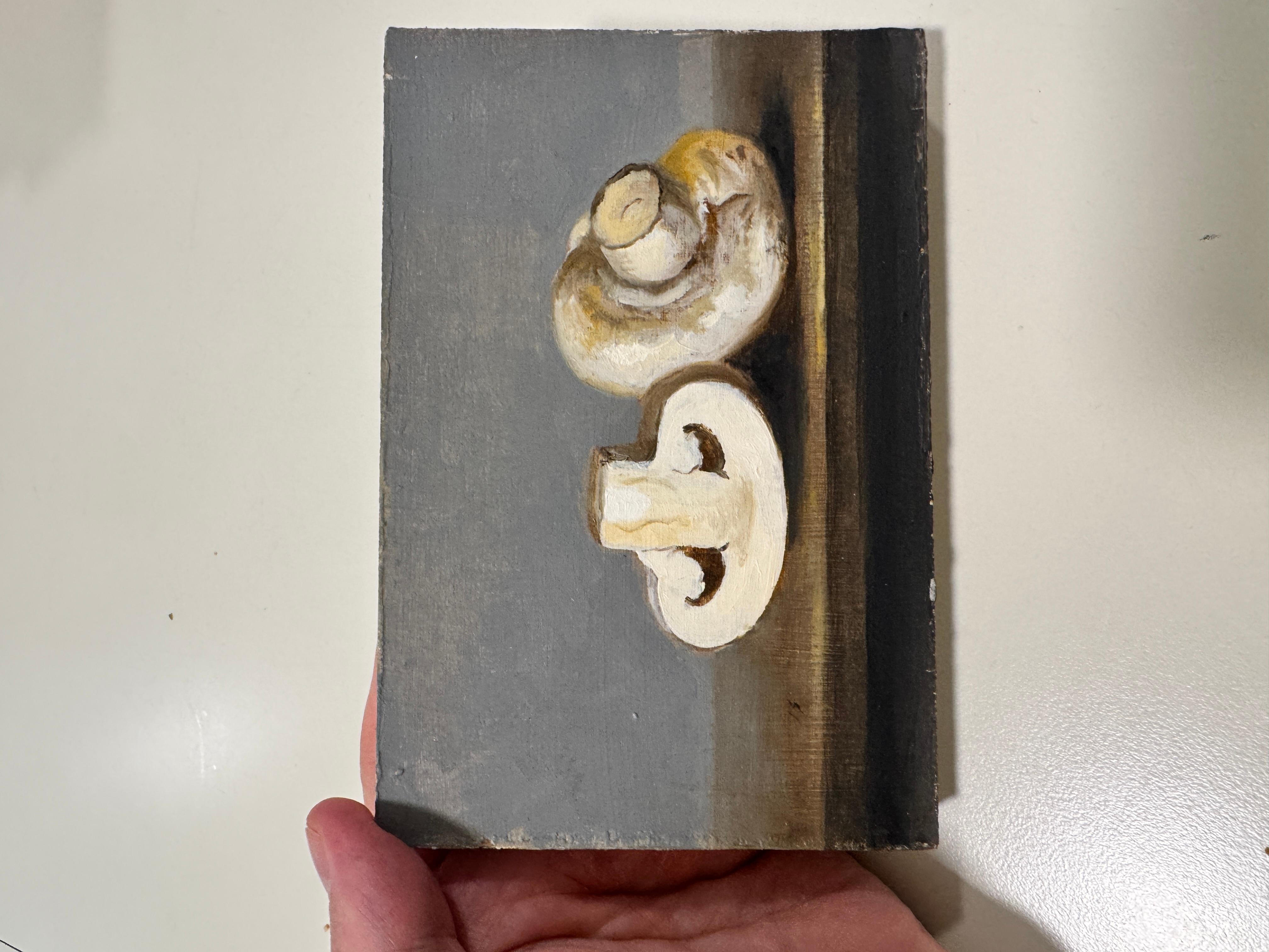 Mushrooms - realistic painting For Sale 4