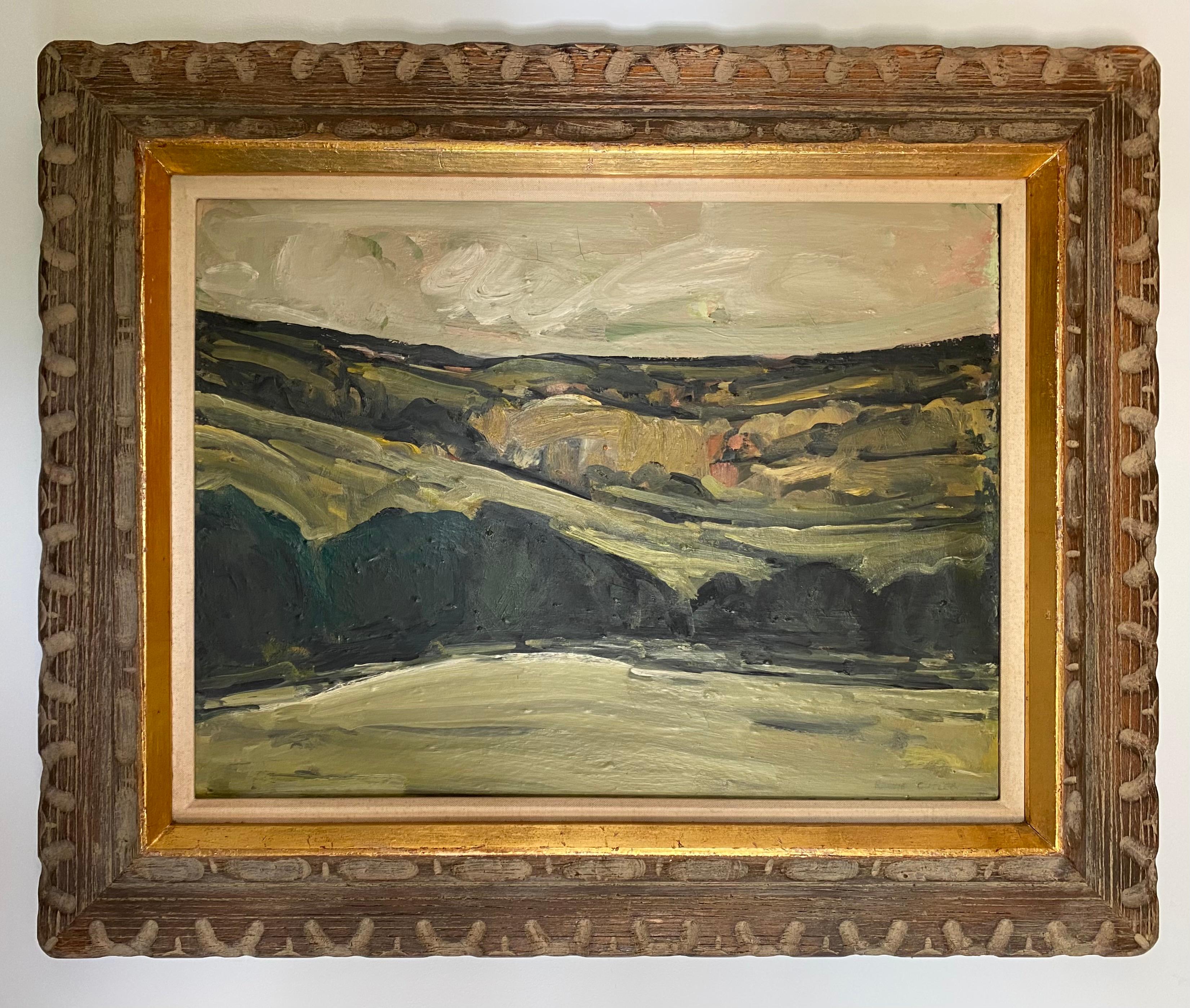 Hand-Carved Ronnie Culter Abstract Landscape