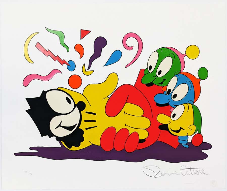 No Glove No Love, Large Hand Signed Serigraph, Pop Art, Edition of 98, 1989