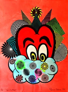"Your Own Heart" unico firmato, collega di Warhol, Haring, Basquiat & Scharf