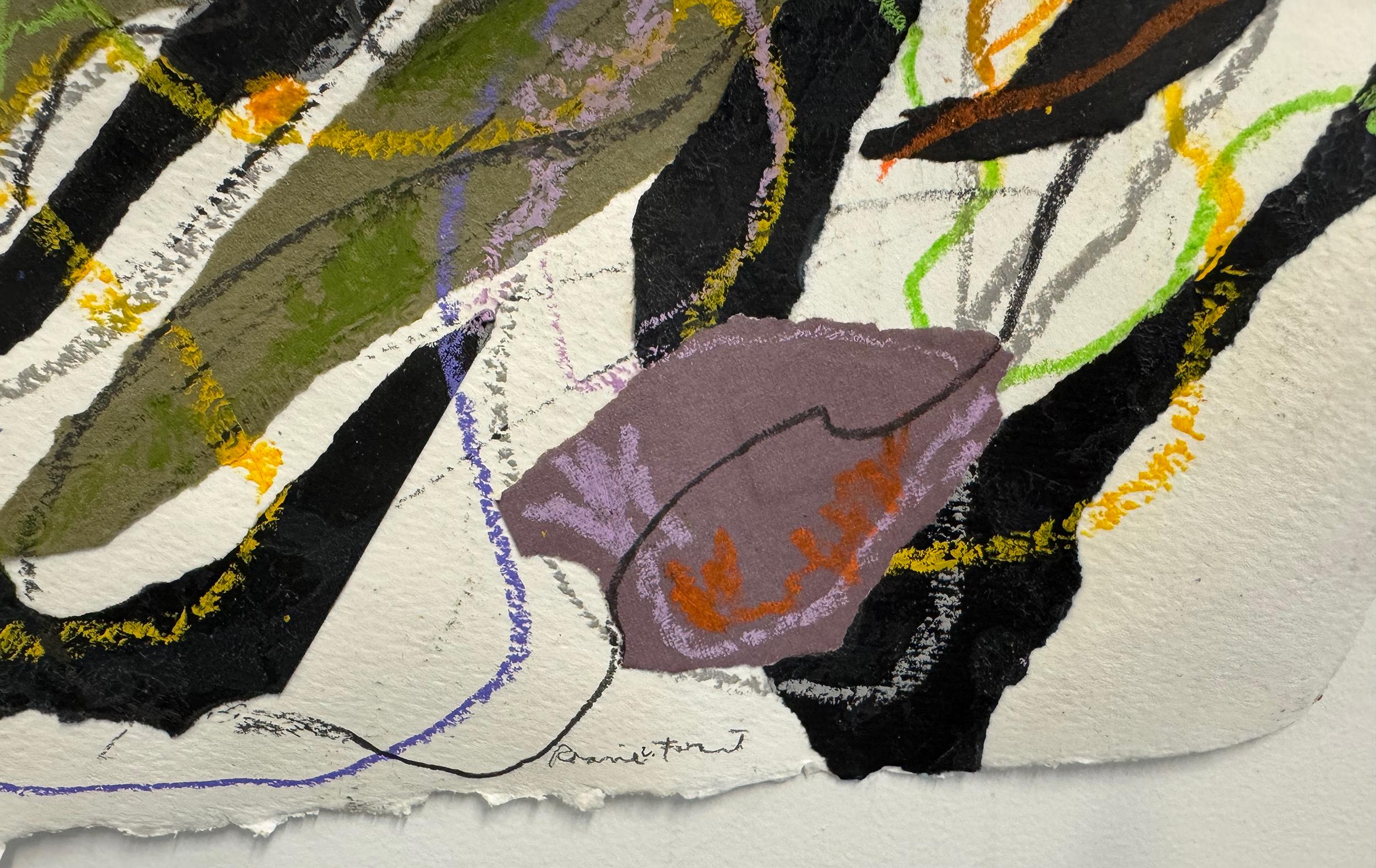 As The Spirit Moves, Expresionismo Abstracto Técnica Mixta sobre Papel de Ronnie Foont en venta 2