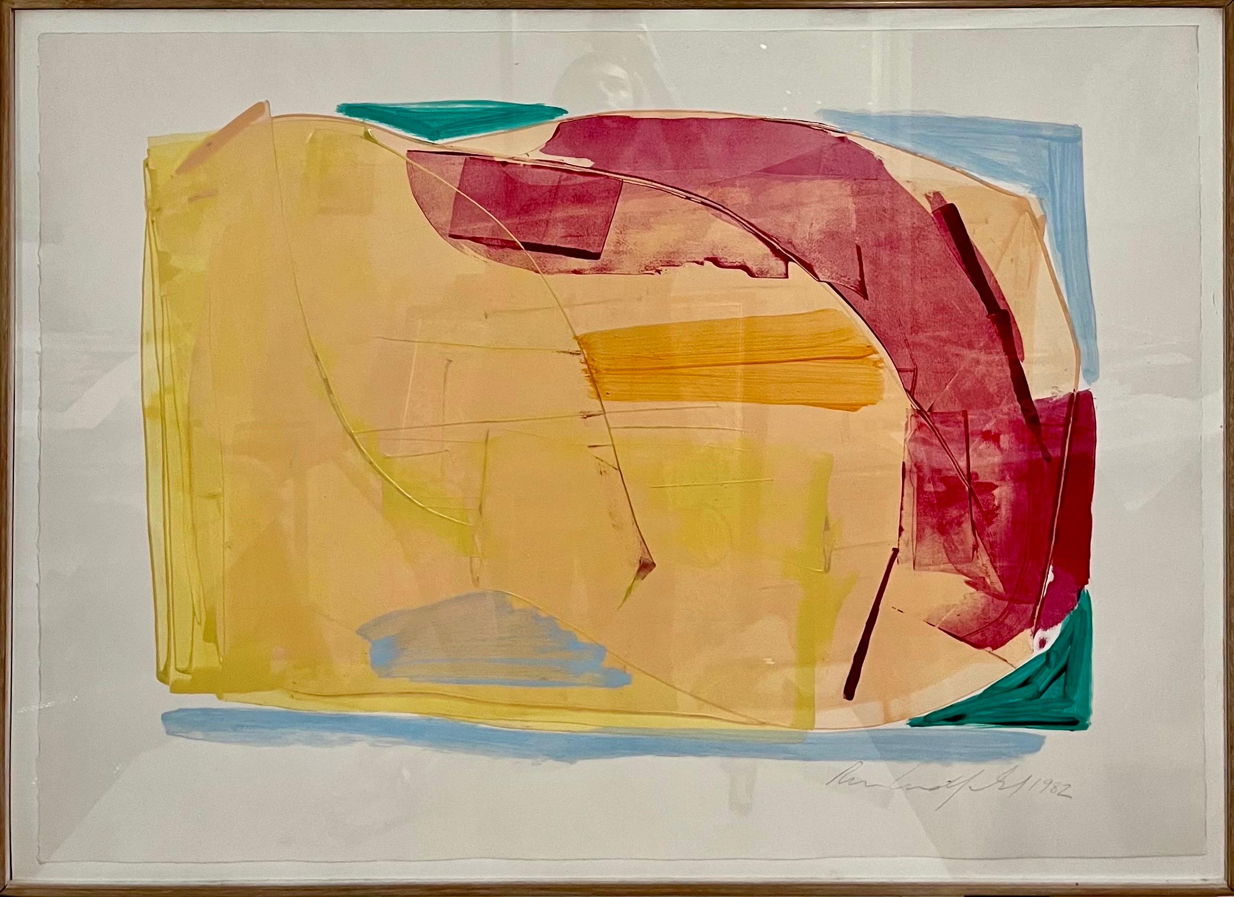 Abstracción lírica Pintura acrílica Ronnie Landfield Campo de color Abstracto en venta 2