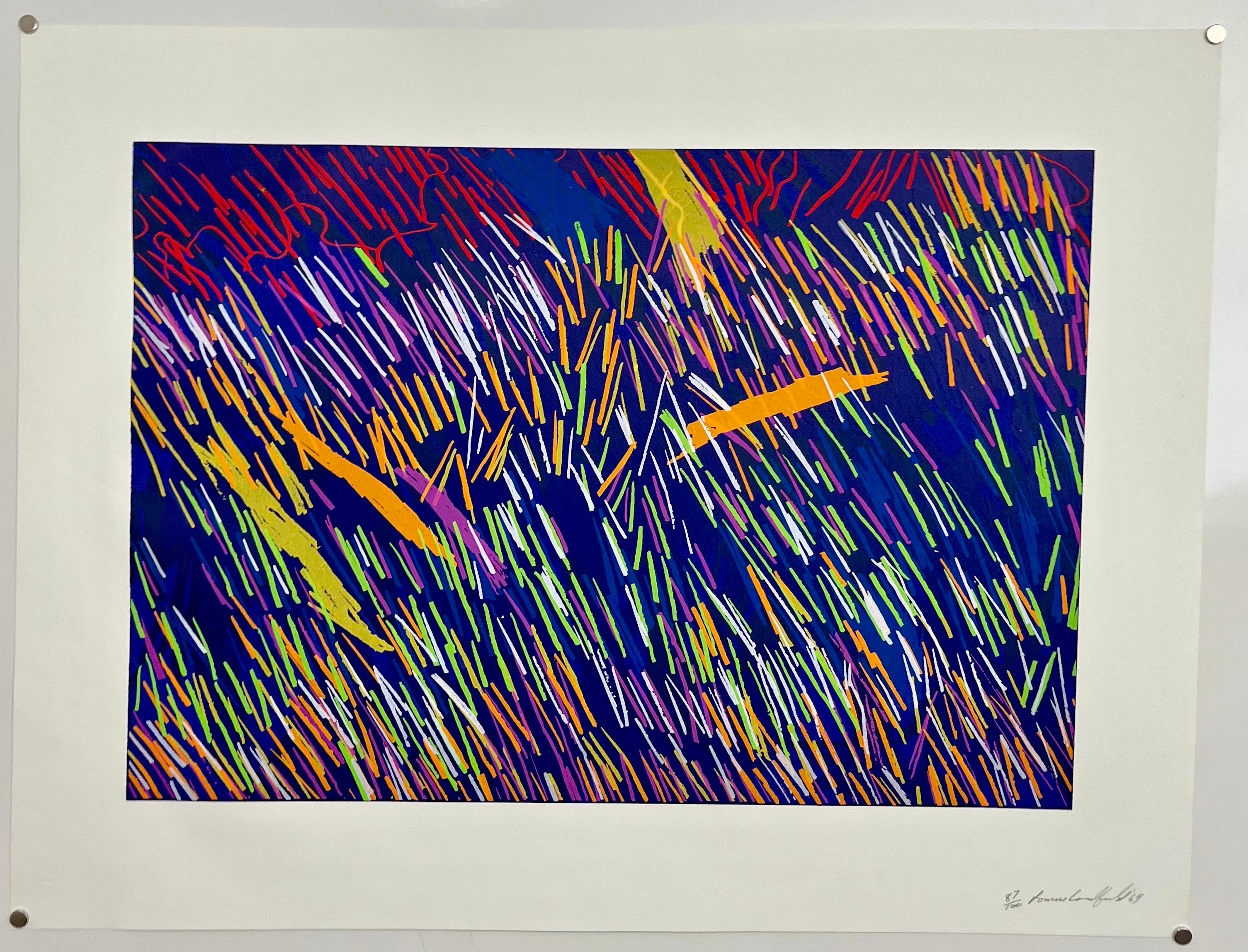 Astrazione lirica Serigrafia Ronnie Landfield Campo di colore astratto in vendita 1
