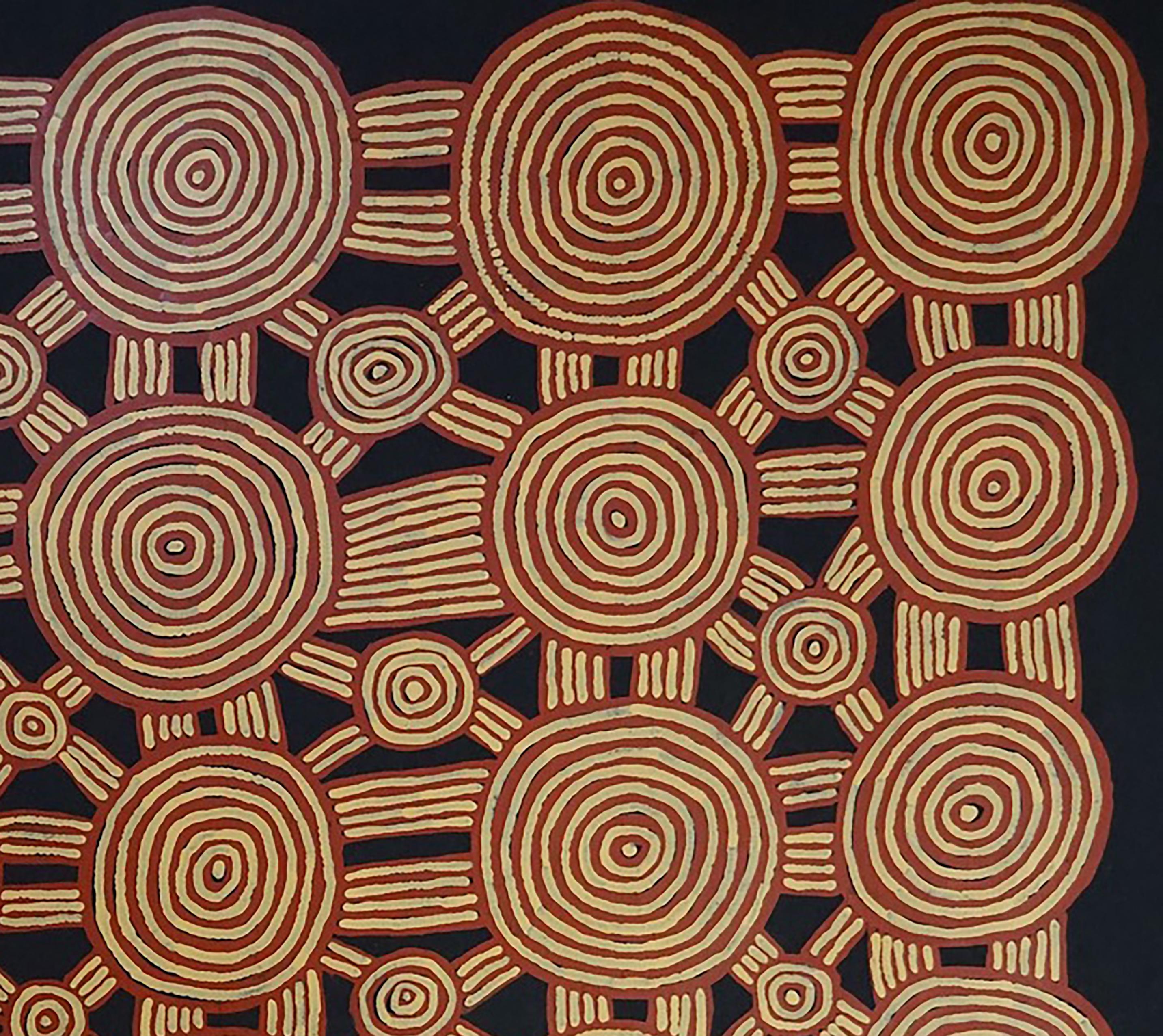 Tingari - Painting Astrattismo geometrico di Ronnie Tjampitjinpa
