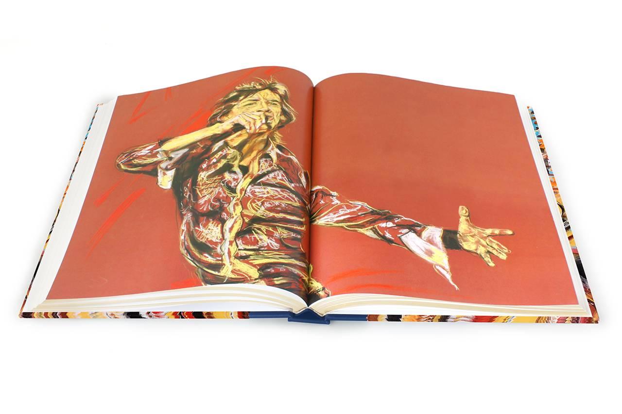 Leather Ronnie Wood: Artist, Limited Edition Signed Book and Print Set For Sale