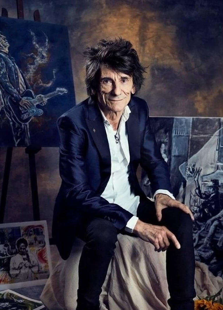 Ronnie Wood Artist, Limited Edition Signed Book and Print Set For Sale