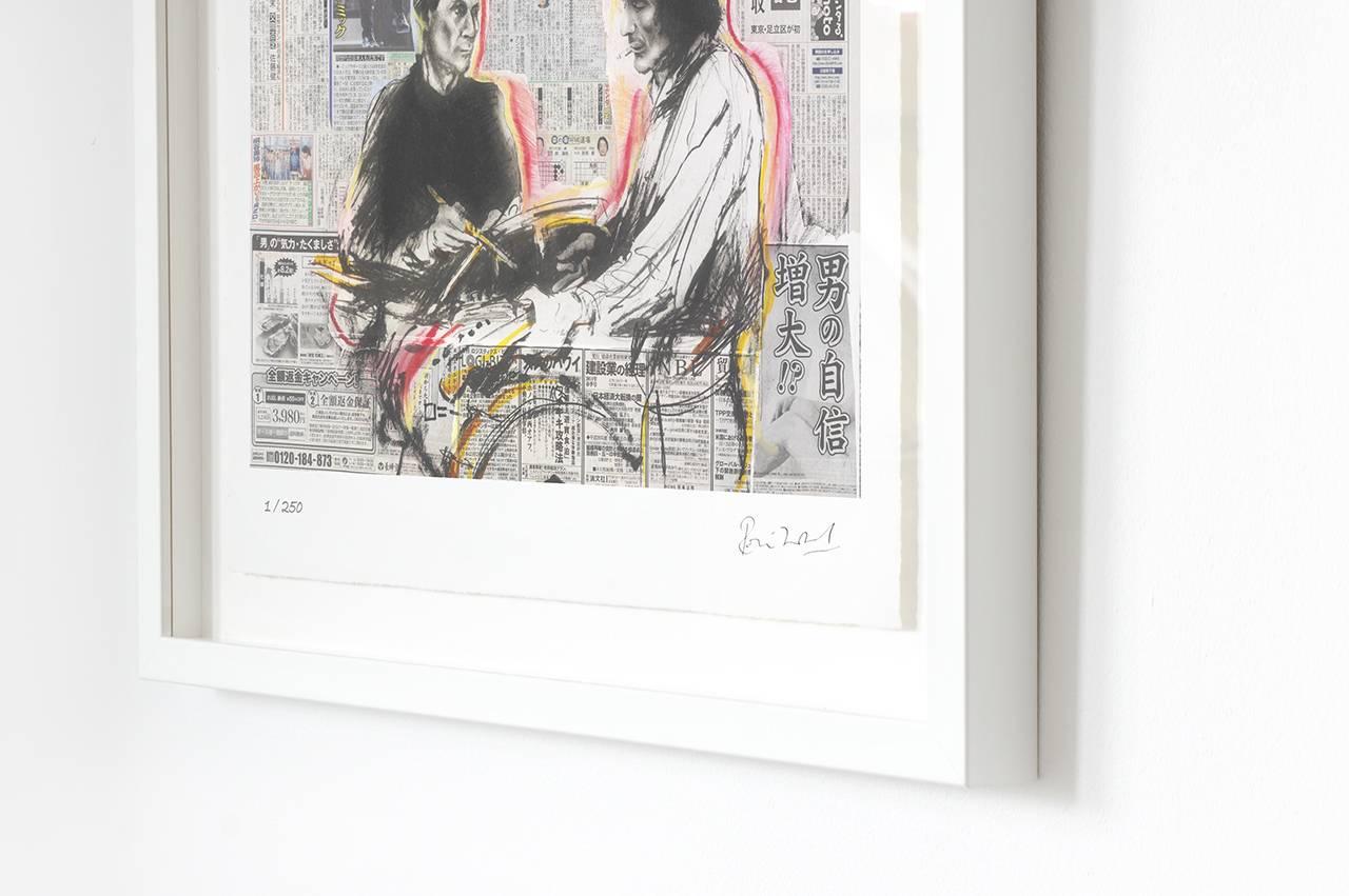 Contemporary Ronnie Wood: Artist, Limited Edition Signed Book and Print Set For Sale