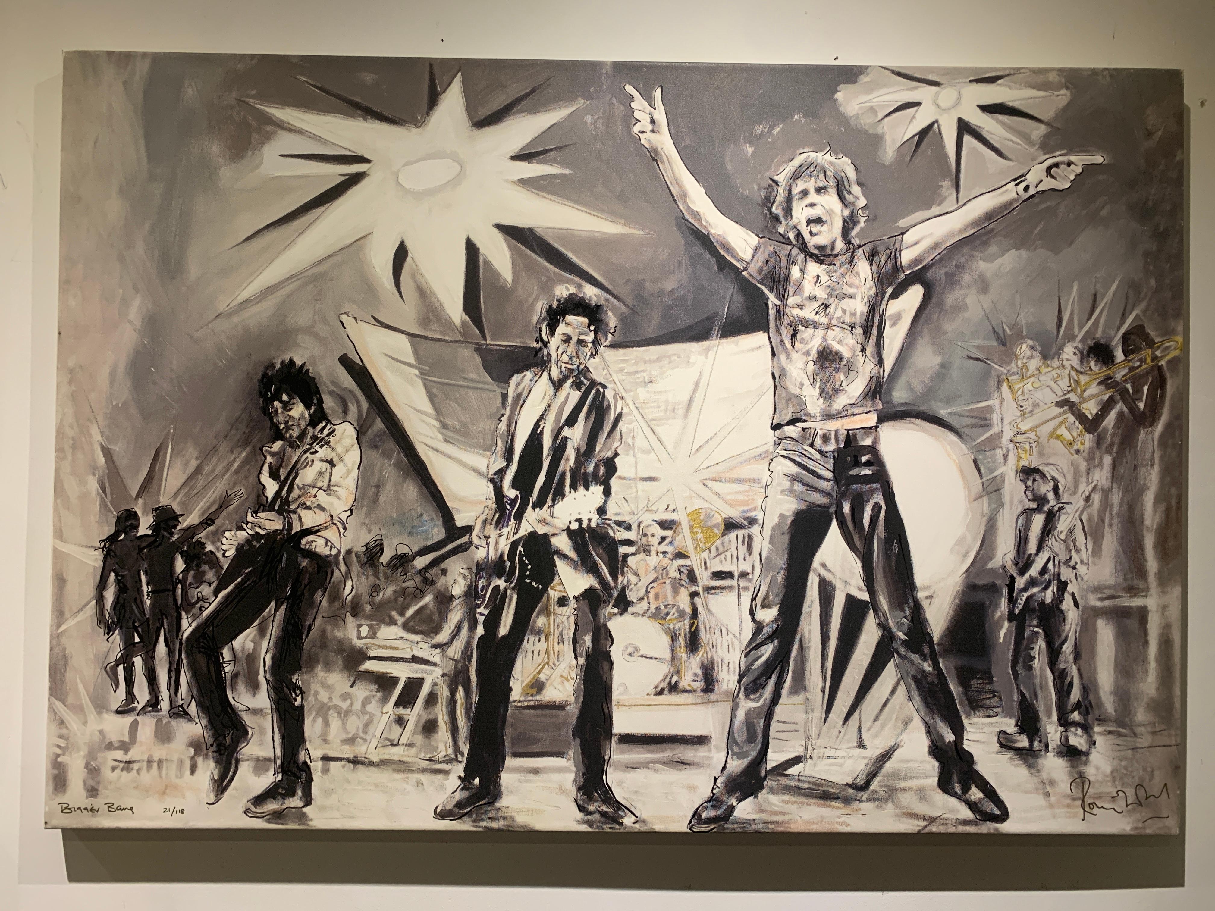 Ronnie Wood Figurative Print - Bigger Bang