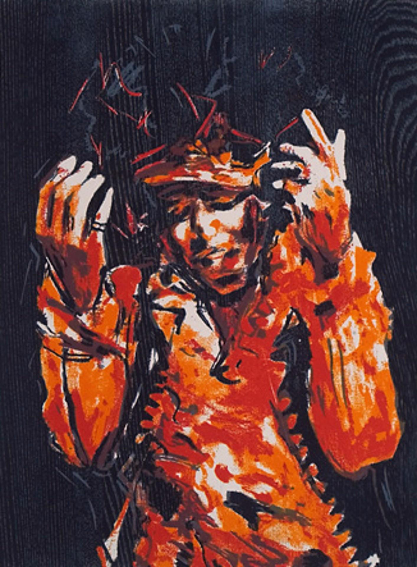 Ronnie Wood Figurative Print - Hendrix
