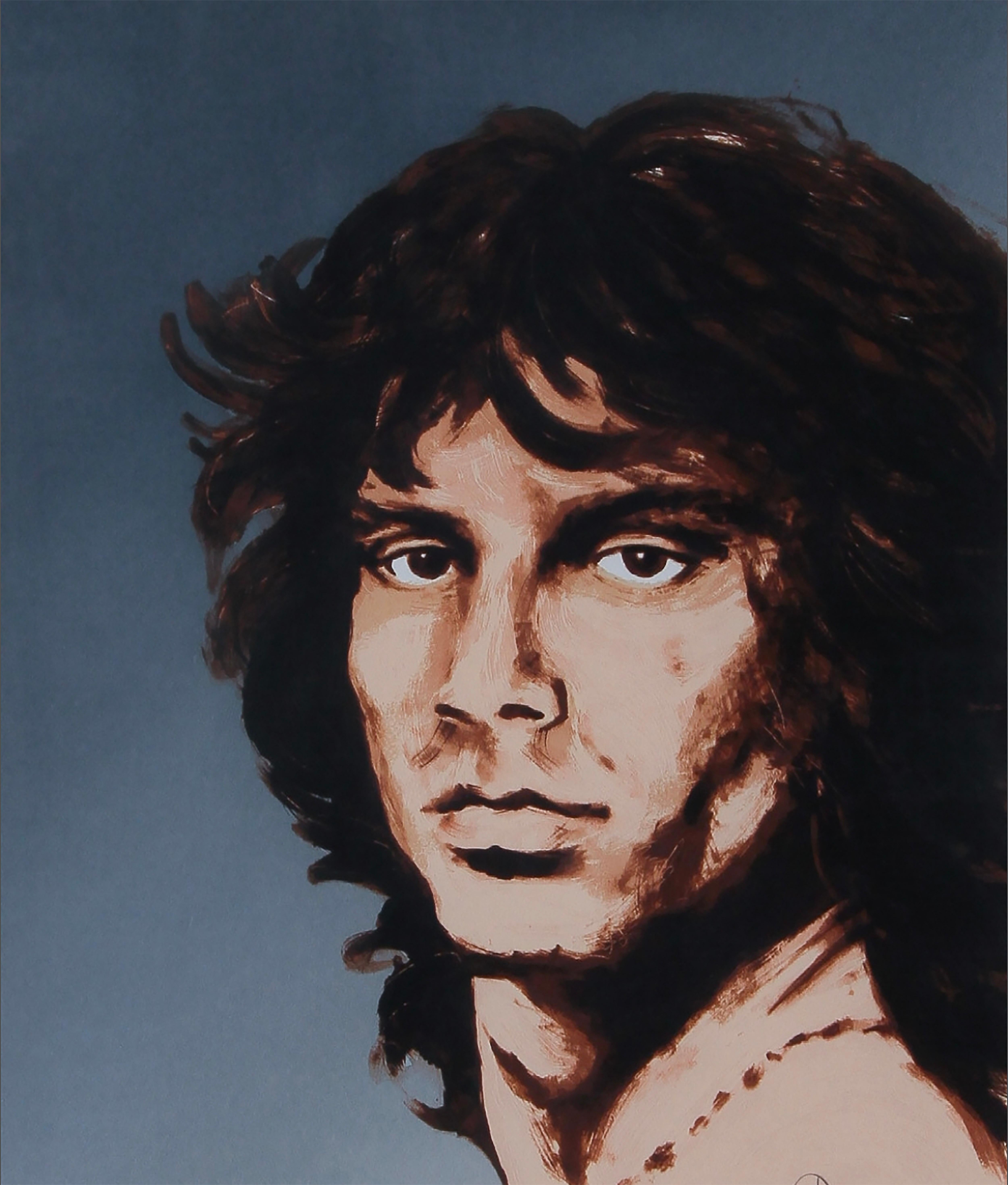 Ronnie Wood Portrait Print - Jim Morrison, 1991