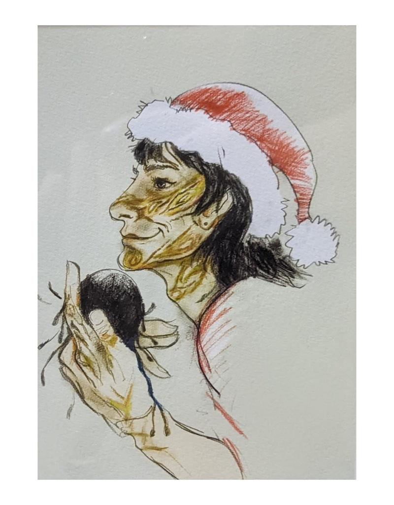 Ronnie Wood Figurative Print - Merry Xmas