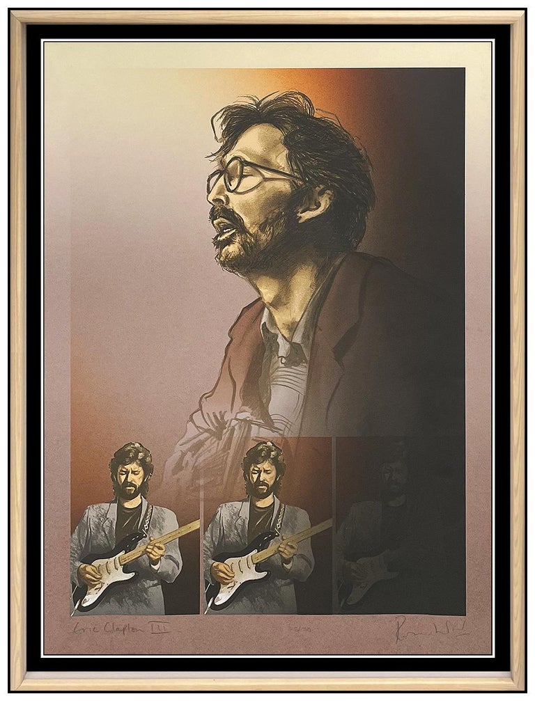 Ronnie Wood Ronnie Wood Rolling Stones Color Screenprint Eric Clapton