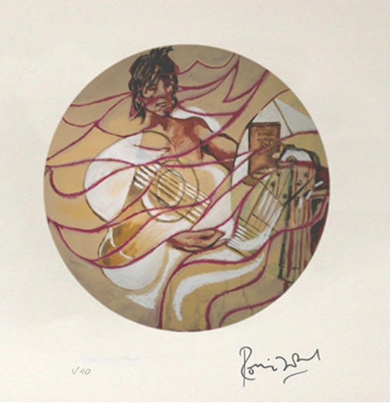 Ronnie Wood Abstract Print - Tools of my Trade