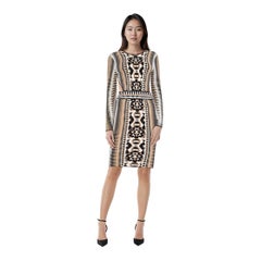 Ronny Kobo Abstract Pattern Back Cut Out Dress Size M