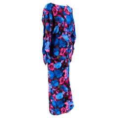 Ronny Kobo Emilia Midikleid mit Blumendruck - Größe S