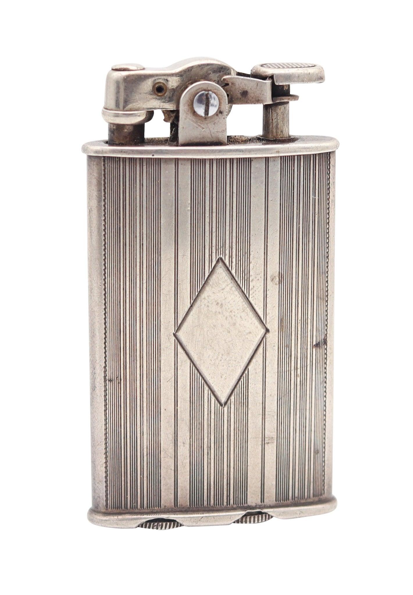 RONSON 1928 Junior Sport First Thumb Model Petrol Lighter In .925 Sterling