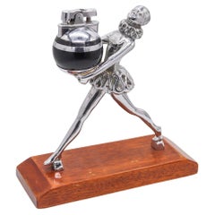 RONSON 1935 Ballerina Portatrice di Pudding con Accendino a Rondine