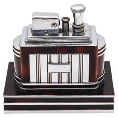 Encendedor RONSON 1938 Art Decó Machine Age Lacado Deluxe Classic Touch Tip