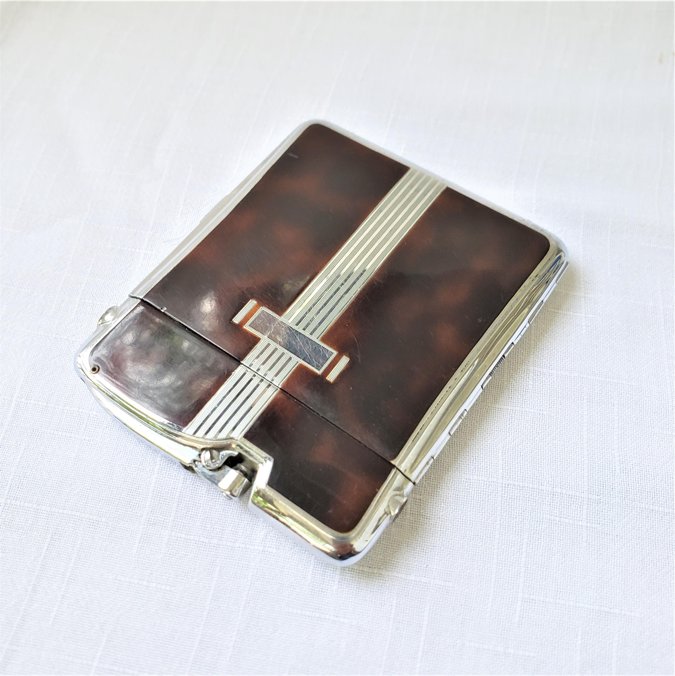 vintage ronson lighter and cigarette case