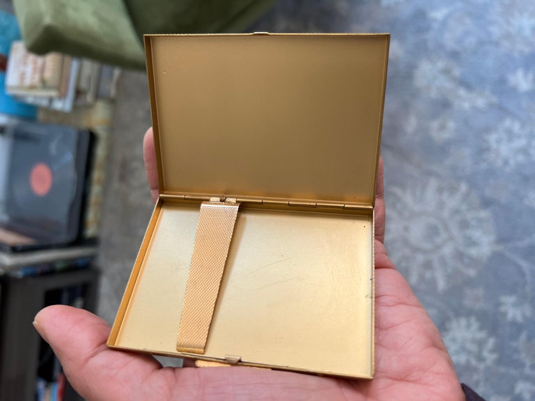 paris opals cigarettes Ronson Enameled Cigarette Case and Lipstick Set, Circa 1960s at 1stDibs