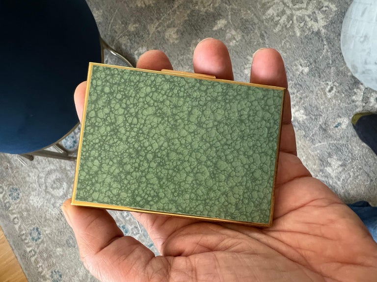 Ronson Enameled Cigarette Case and Lipstick Set, Circa 1960s at 1stDibs