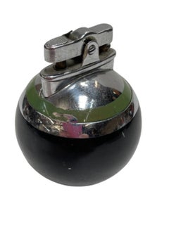 Ronson Green Stripe Rondelight Junior Table Lighter, 1929