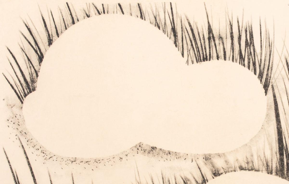 Sconosciuto Litografia di Rony Rehow Paesaggio astratto
