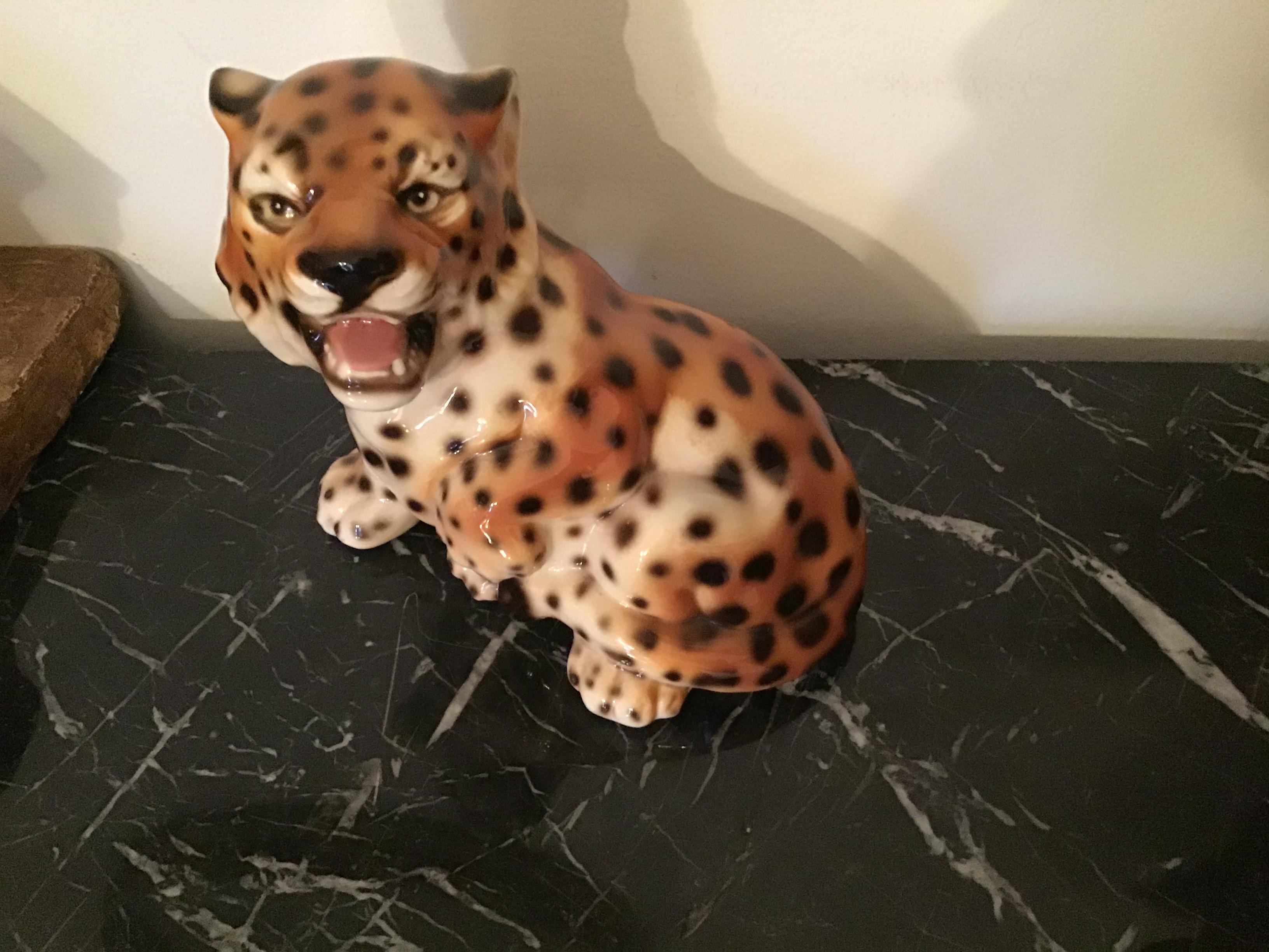 Céramique Ronzan Baby Tiger, 1950, Italie  Excellent état - En vente à Milano, IT