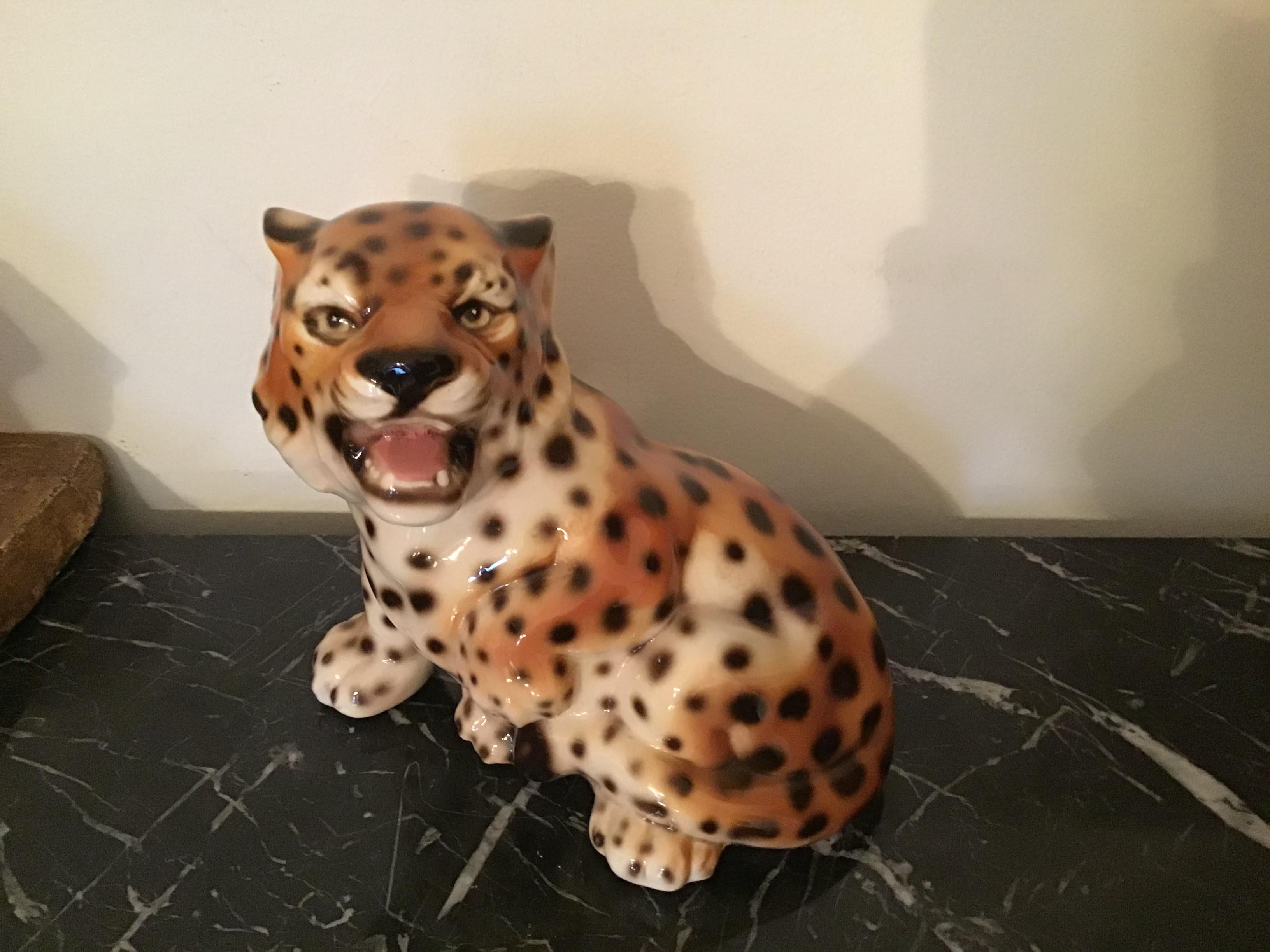 Milieu du XXe siècle Céramique Ronzan Baby Tiger, 1950, Italie  en vente