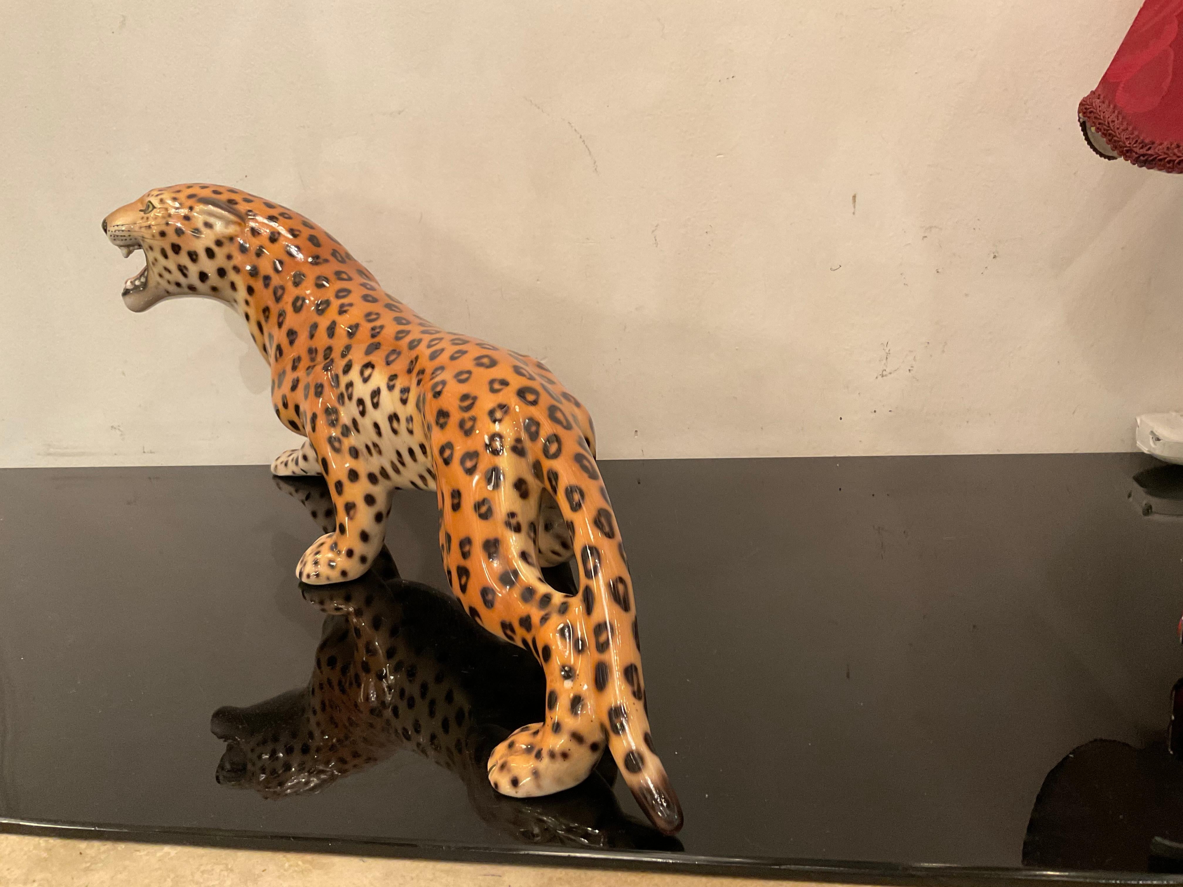 Ronzan, Ceramic Leopard from the, 50s 2