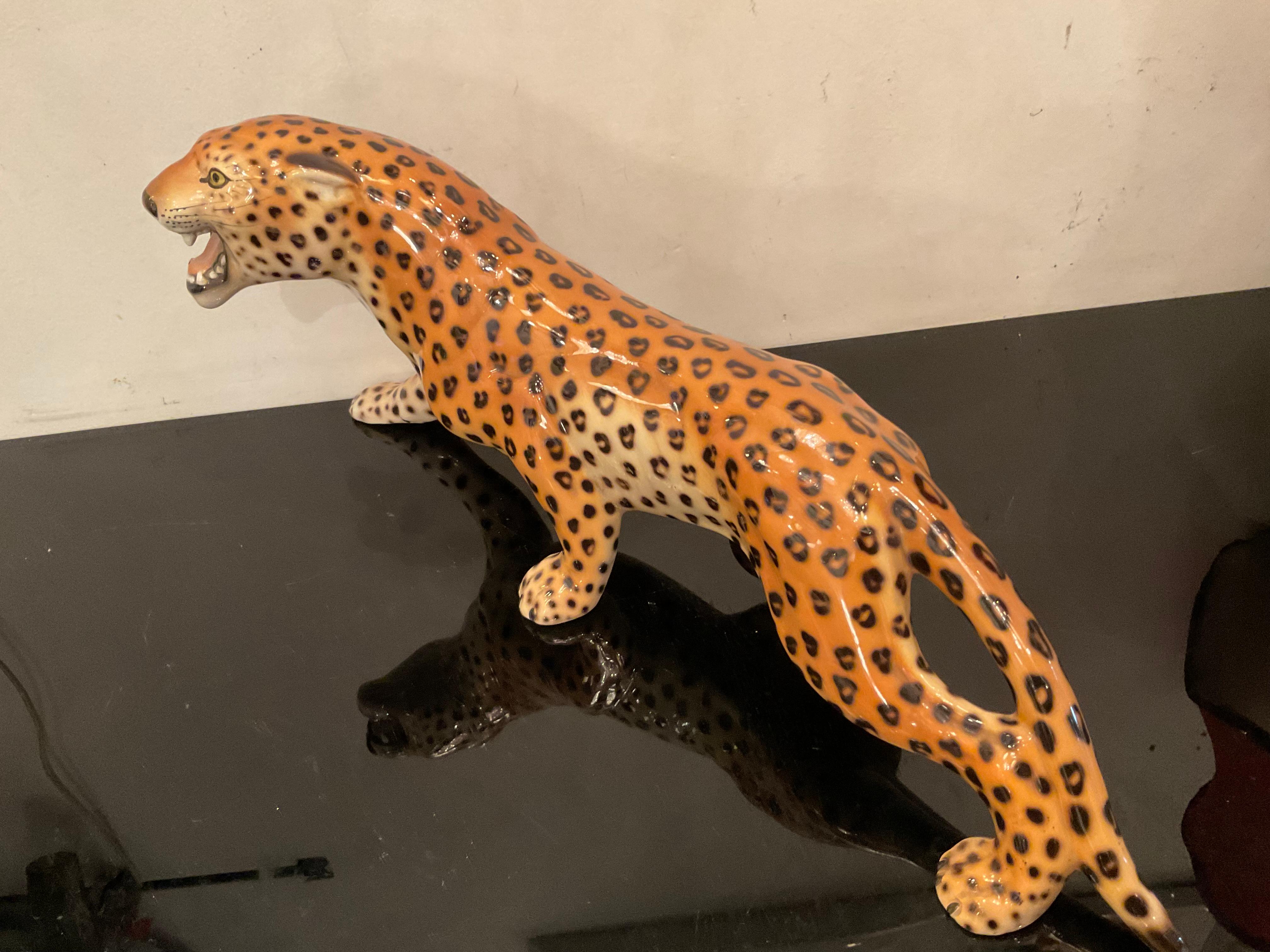 Ronzan, Ceramic Leopard from the, 50s 3