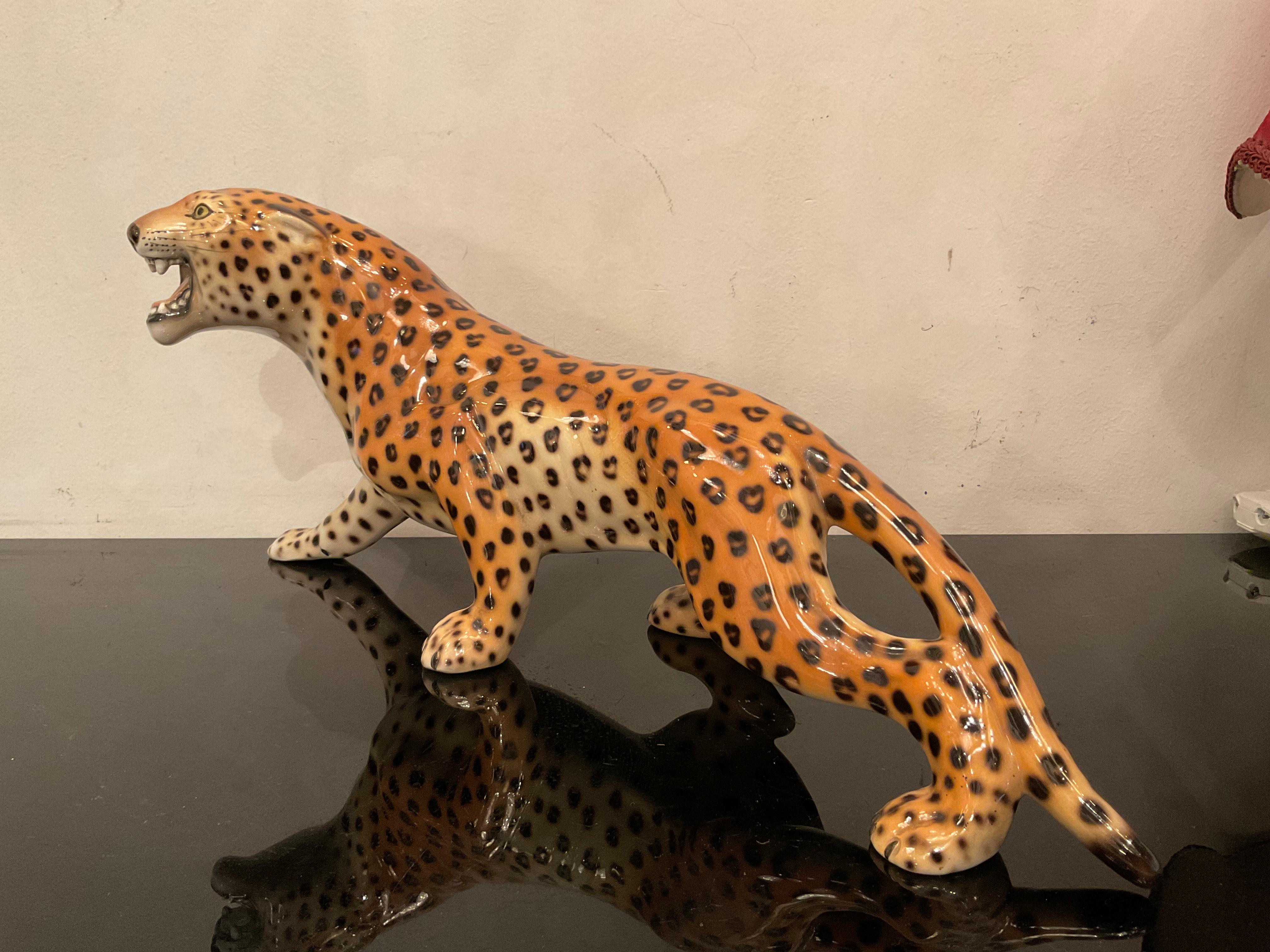 Ronzan, Ceramic Leopard from the, 50s 1