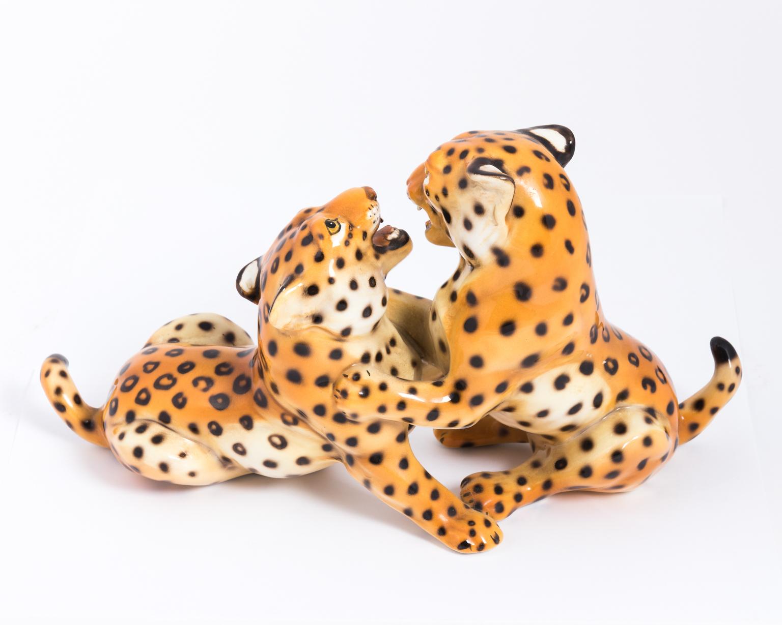 Ronzan Ceramic Leopards  2