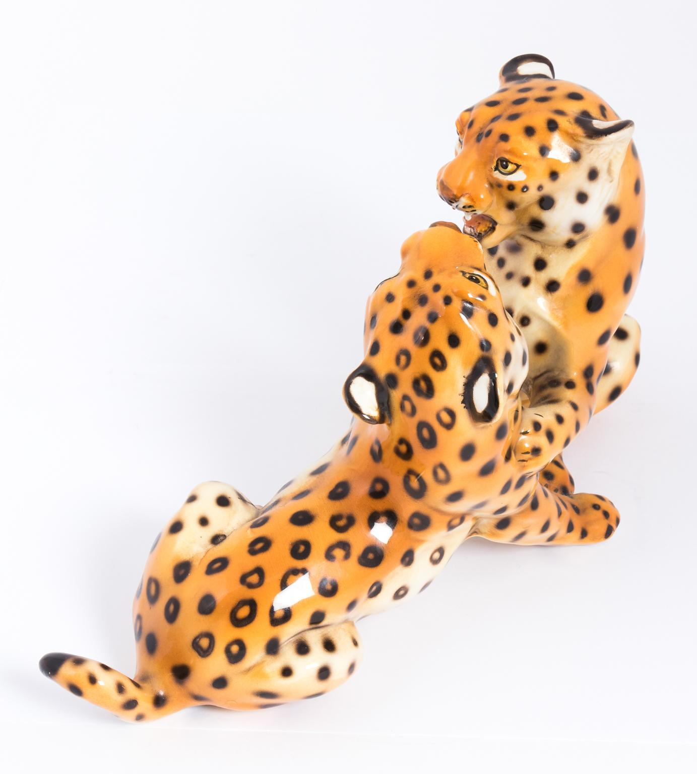 Ronzan Ceramic Leopards  4