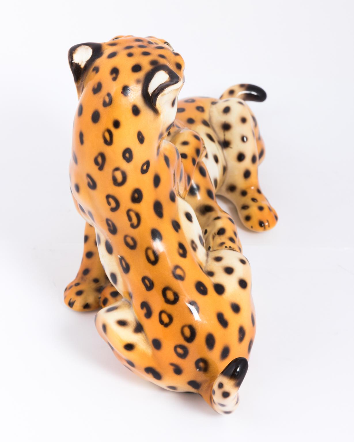 Ronzan Ceramic Leopards  1
