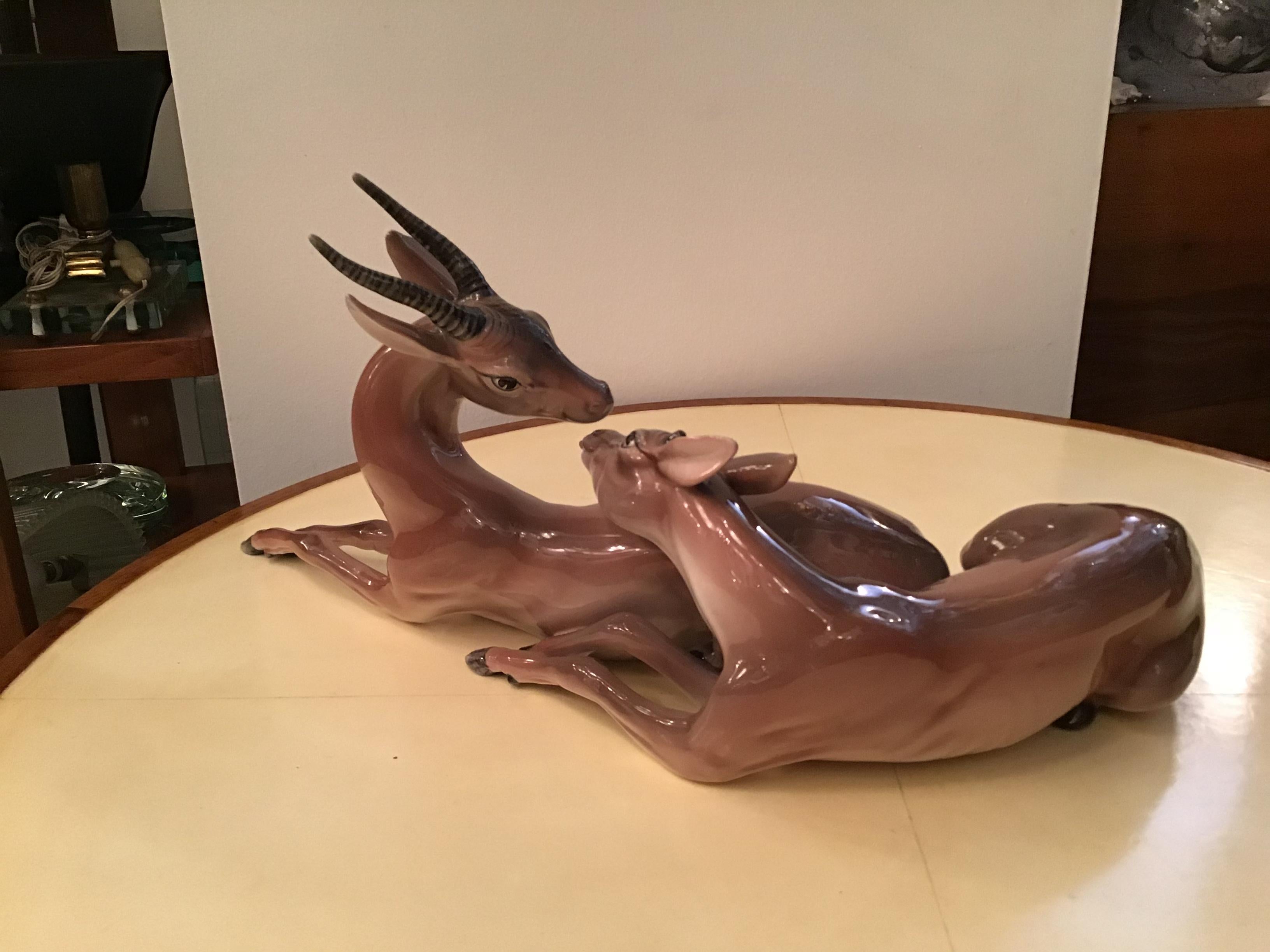 Ronzan Italian Ceramic “African Gazelles“, 1950 For Sale 6