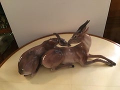 Ronzan Italian Ceramic “African Gazelles“, 1950