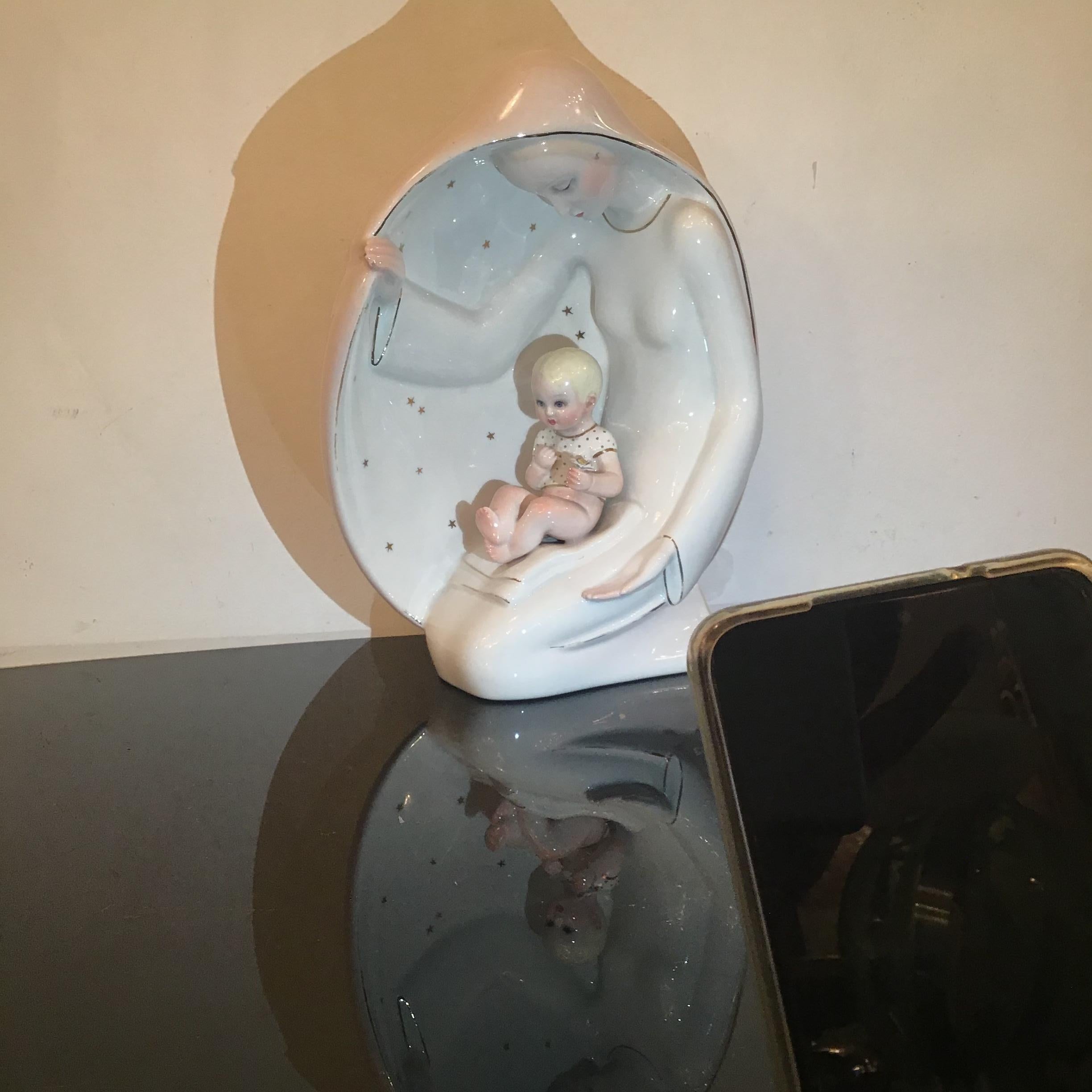 Ronzan Maternity Ceramic 1950 Italy  For Sale 6