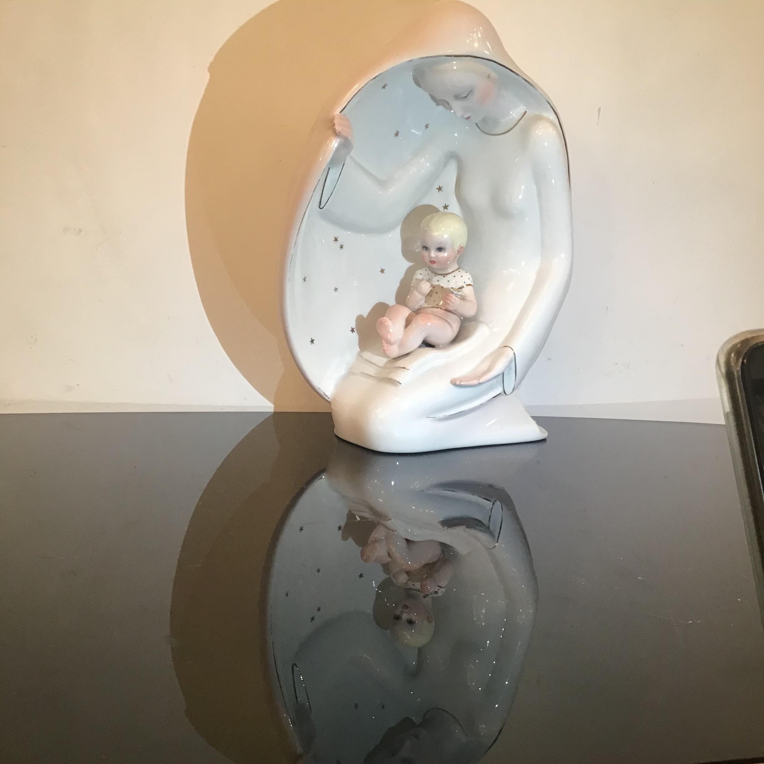 Other Ronzan Maternity Ceramic 1950 Italy  For Sale