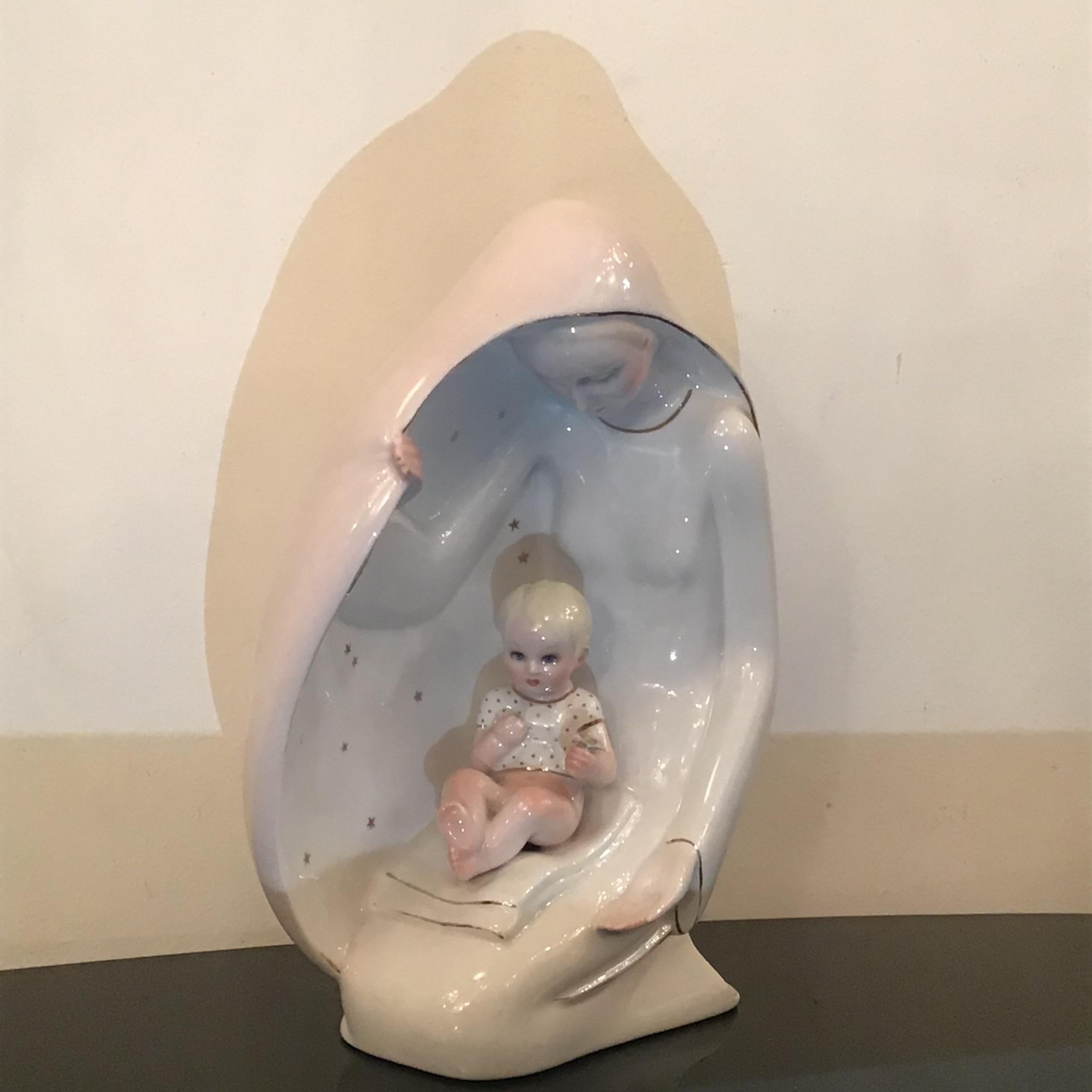 Ronzan Maternity Ceramic 1950 Italy  For Sale 1