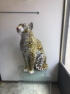 Ronzan “Stile” Jaguar Ceramic, 1950, Italy