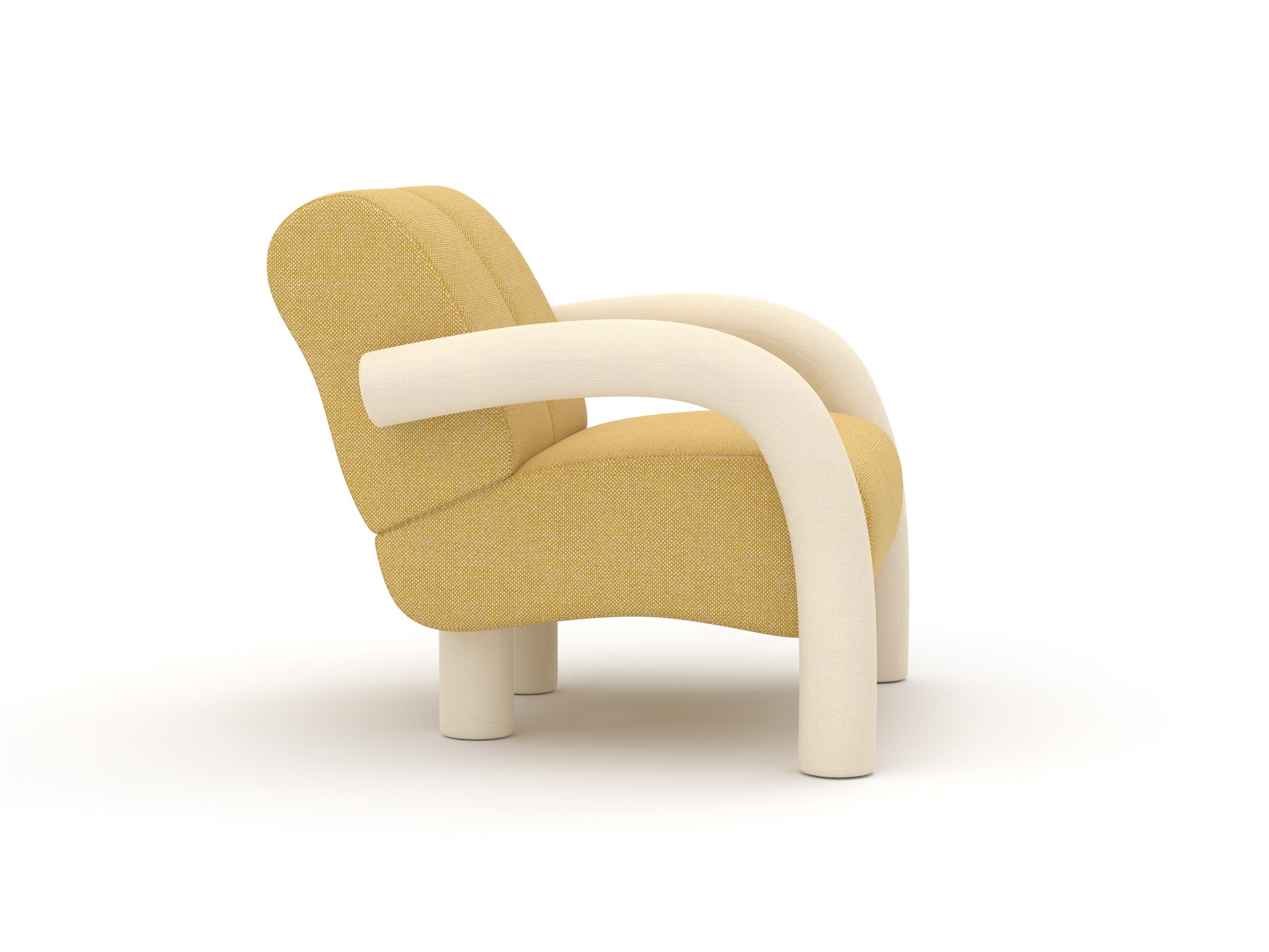 Roo Lounge Armchair di Formiing, SIT Furniture Design Award 2025 in Poltrona
Fabrice: Hallingdal 100/407

Con il suo corpo imbottito incredibilmente morbido e i braccioli solidi e robusti, la Roo Lounge Chair è un capolavoro del design moderno. I