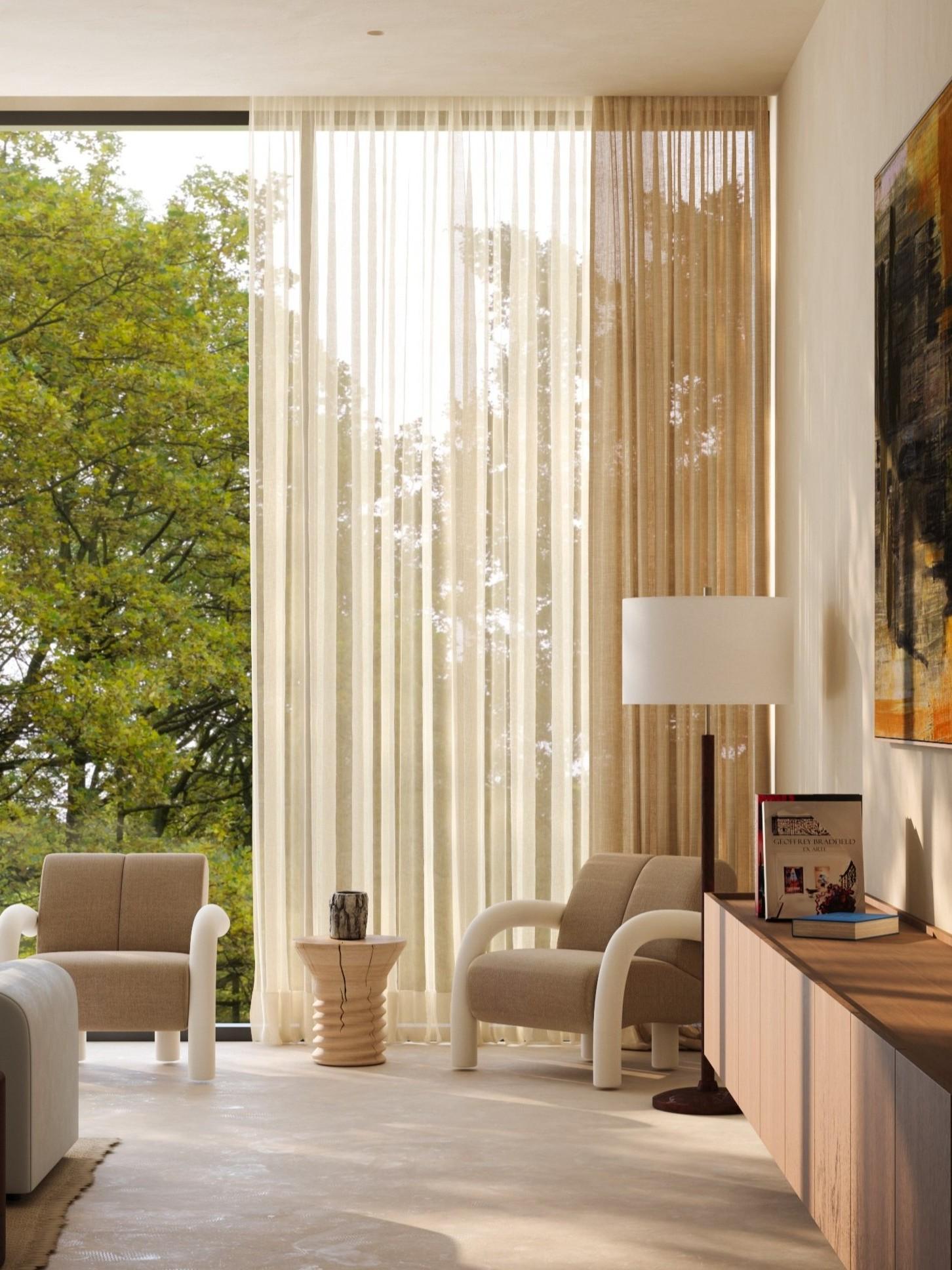 Poltrona Roo Lounge, Steelcut Crema/Marrone in vendita 3