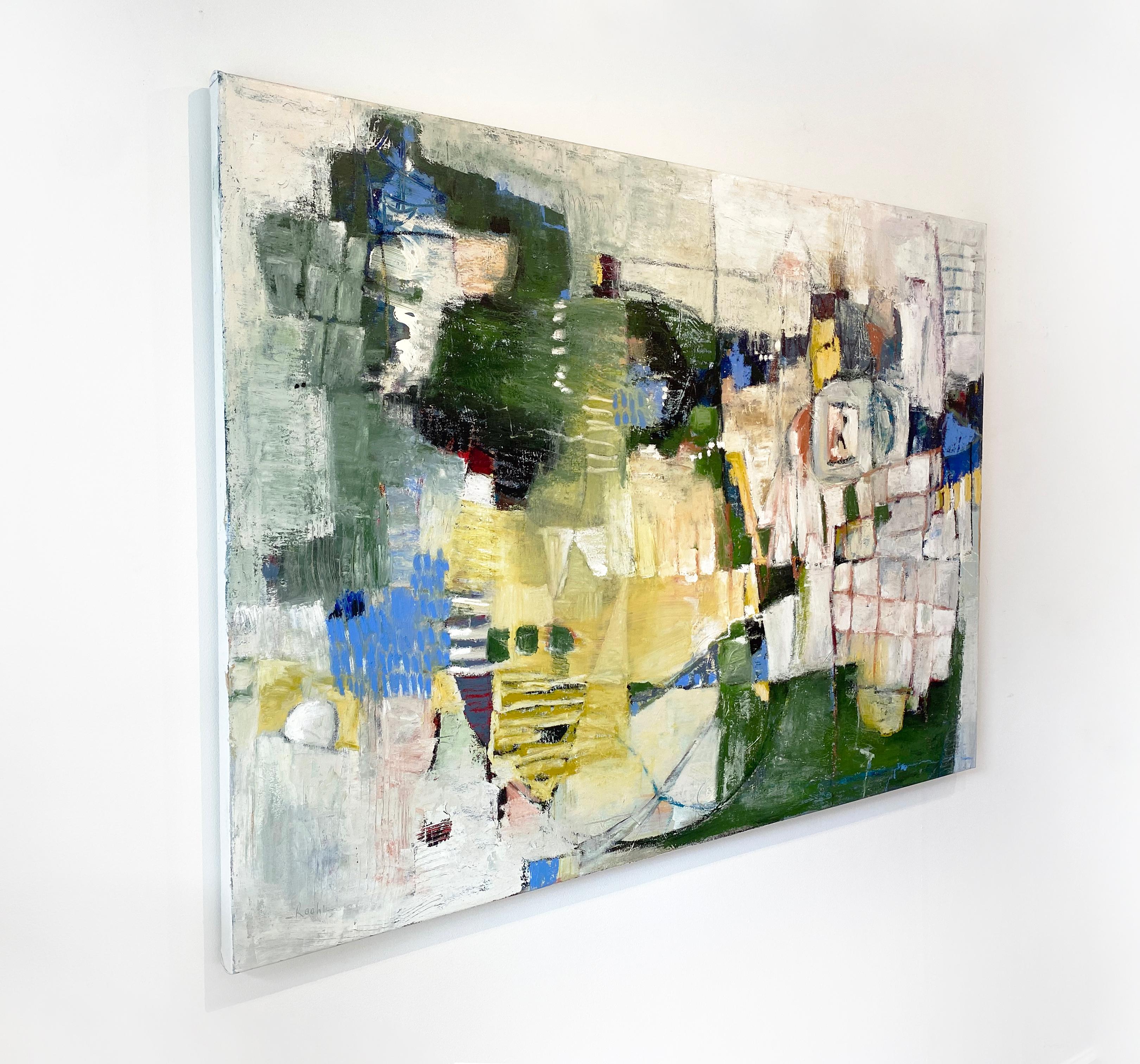 Pintura al óleo abstracta de Roohi Saleem 'La ruta a casa' en venta 6