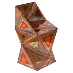 Rook Chair in Welded Mirror-Polished Copper by Julian Mayor