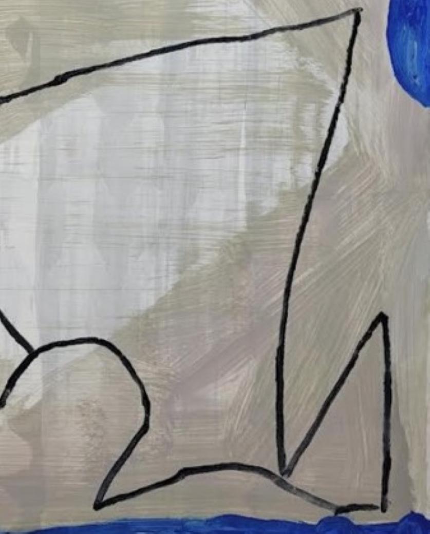 Oil on paper laid on board
Measure: Framed: 41 1/2 x 31 1/2
Unframed: 40x30

