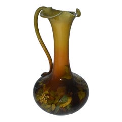 Rookwood 1890 Art Pottery Standard Glaze Bird Floral 21" Ceramic Ewer 537A Daly