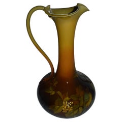 Rookwood 1890 Art Pottery Standard Glaze Bird Floral 21" Ceramic Ewer 537A Daly