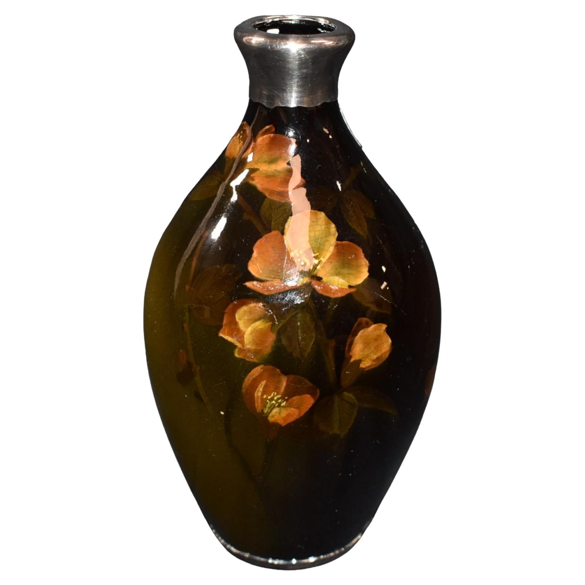 Canvas Vase, Rose/Brown For Sale at 1stDibs
