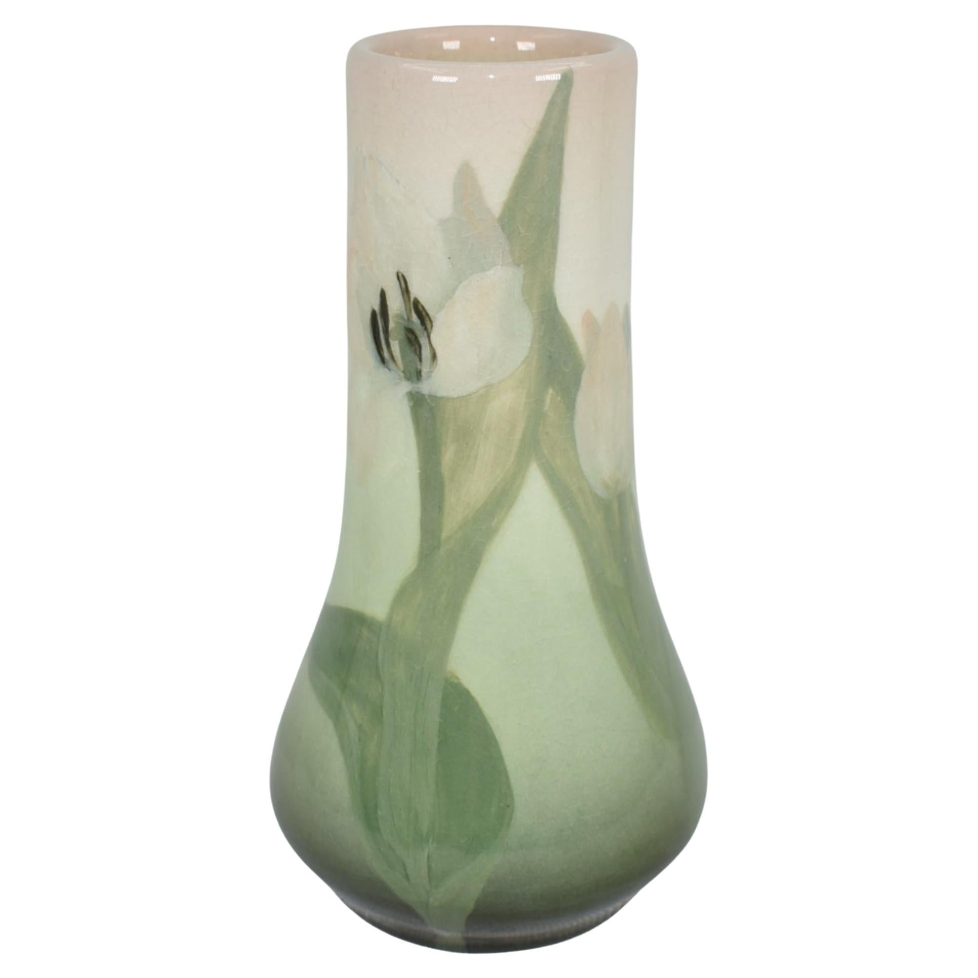 Rookwood Pottery Vase Matte Glaze by Clara Lindeman For Sale at 1stDibs